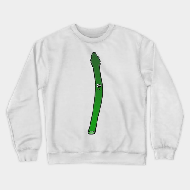 Happy Asparagus Crewneck Sweatshirt by 1Redbublppasswo